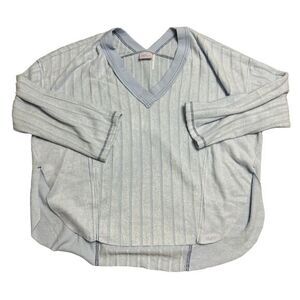 Out From Under Urbano Utfitters Size Medium Blue Raleigh V Neck Pullover Sweater